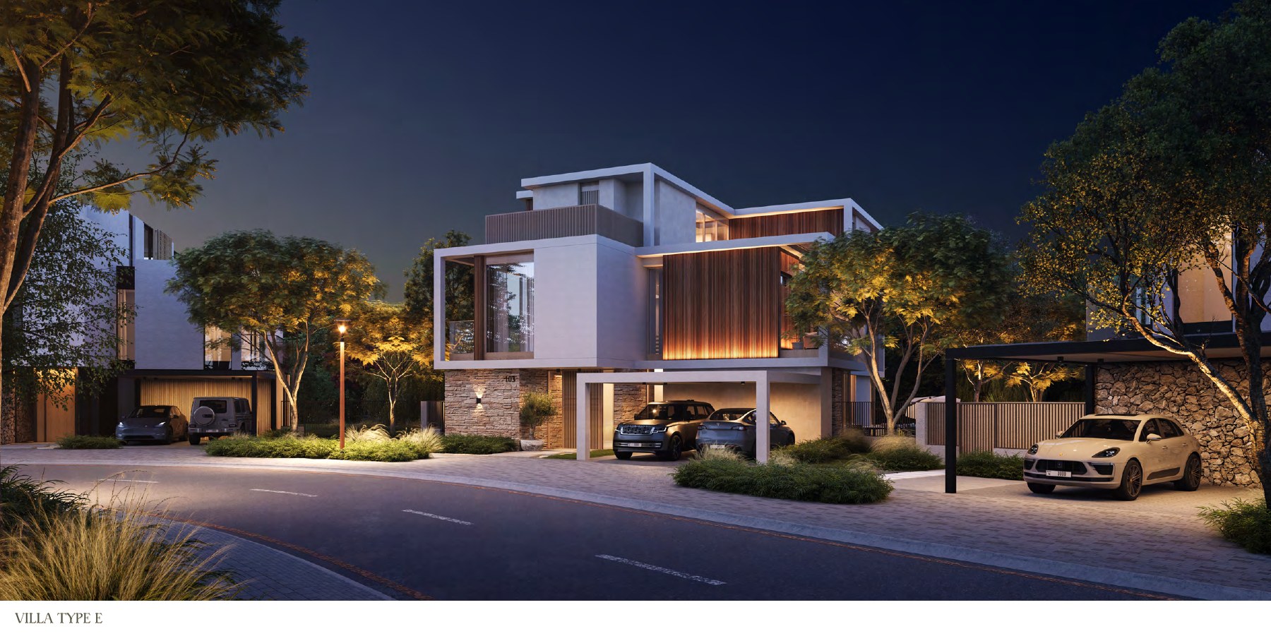 Villa Type F - Evening arrival