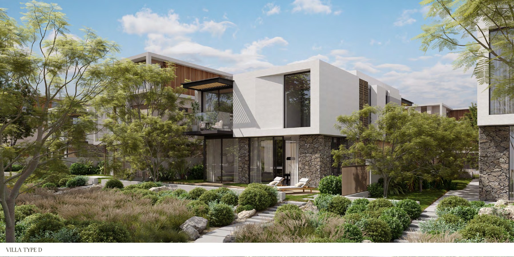 Villa Type D - Garden perspective